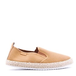 Mix-material sneakers with laces