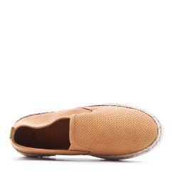 Mix-material sneakers with laces