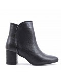 Faux leather ankle boot