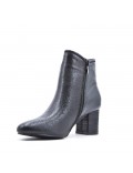 Faux leather ankle boot