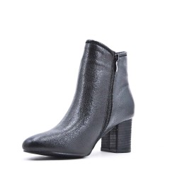 Faux leather ankle boot