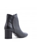 Faux leather ankle boot