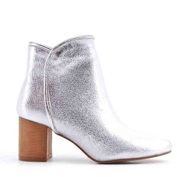 Bottine en simili cuir