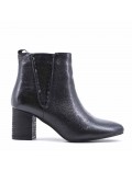 Faux leather ankle boot