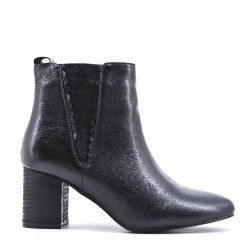 Faux leather ankle boot