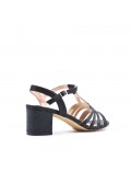 Faux leather heeled sandal