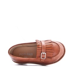 Child's moccasin in faux leather