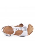 Sandale fille en simili cuir