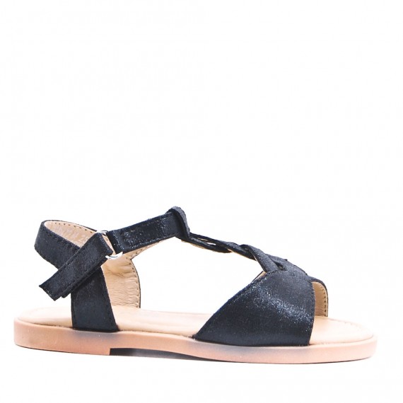 Sandale fille en simili cuir