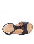 Sandale fille en simili cuir