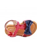 Sandale fille en simili cuir