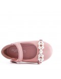 Girl's faux leather ballerina