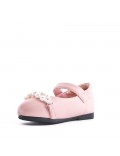 Girl's faux leather ballerina