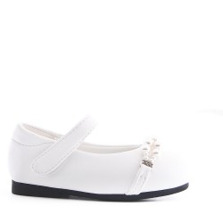 Ballerine en simili cuir pour fille