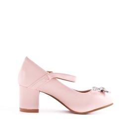 Girl's heeled pump