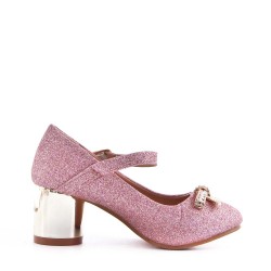 Girl's heeled pump