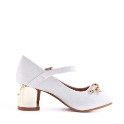 Girl's heeled pump