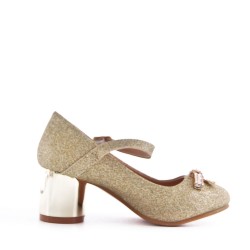Girl's heeled pump
