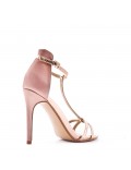 Faux leather heeled sandal