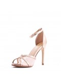 Faux leather heeled sandal