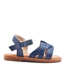 Girl's faux leather sandal