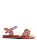 Sandale fille en simili cuir