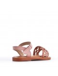 Sandale fille en simili cuir