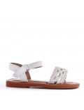 Sandale fille en simili cuir