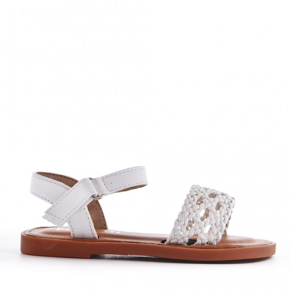 Sandale fille en simili cuir