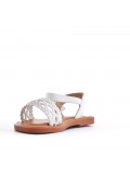 Sandale fille en simili cuir