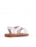 Sandale fille en simili cuir