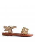 Sandale fille en simili cuir