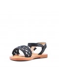 Sandale fille en simili cuir