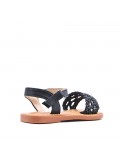 Sandale fille en simili cuir