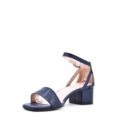 Faux leather heeled sandal