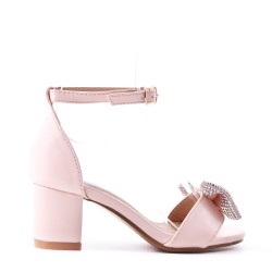 Girl's mixed materials sandal