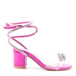 Girl's mixed materials sandal