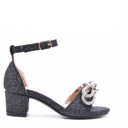 Girl's mixed materials sandal