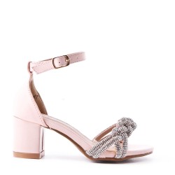 Girl's mixed materials sandal