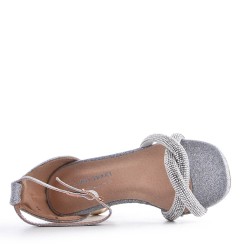 Girl's mixed materials sandal