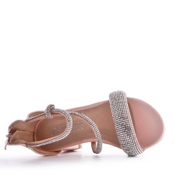 Girl's mixed materials sandal