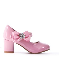 Girl's heeled pump