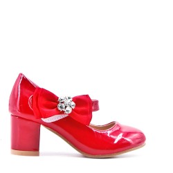 Girl's heeled pump