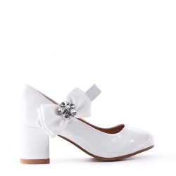 Girl's heeled pump