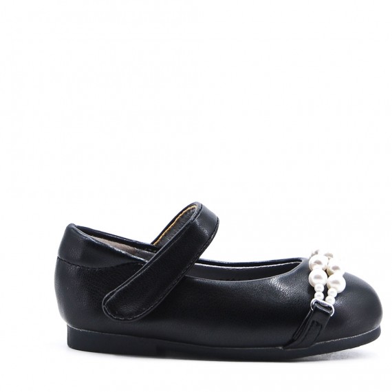 Girl's faux leather ballerina