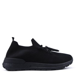 Men's textile lace-up basket