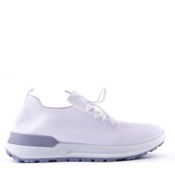 Men's textile lace-up basket