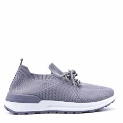 Men's textile lace-up basket
