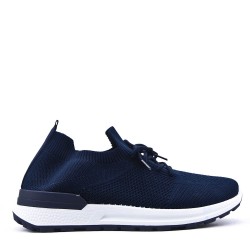 Men's textile lace-up basket
