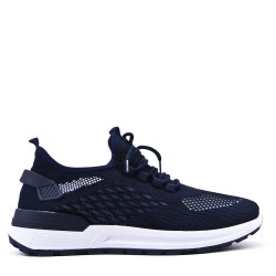 Men's textile lace-up basket